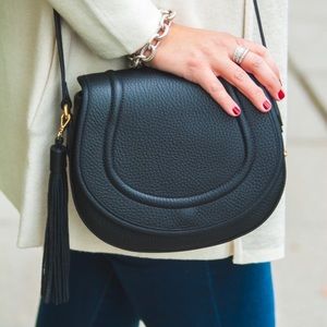 GiGi New York Jenni Saddle Bag - Navy